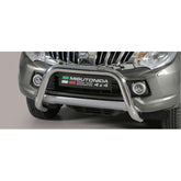 Mitsubishi L200 Series 5 2015 On Misutonida Ec Approved Front Bar - 76mm - Stainless Finish